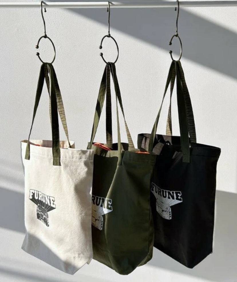 《AS KNOW AS 》復古印花索繩Tote Bag